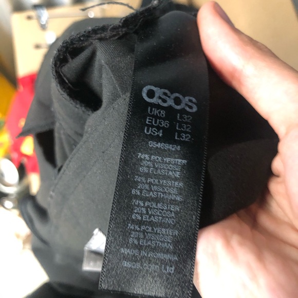 Black pleated pants ASOS - Picture 3 of 4